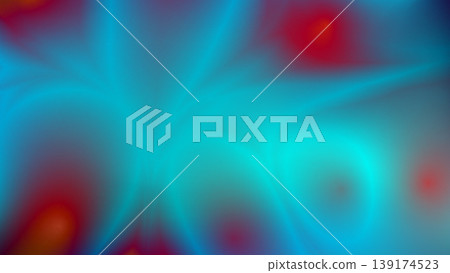Abstract glowing blue and red fluid neon light gradient background with smooth color transitions and ambient occlusion effect. Futuristic dark space modern template for design concepts. Vector illustr Abstract glowing blue and red fluid neon light gradient background with smooth color transitions and ambient occlusion effect. Futuristic dark space modern template for design concepts. Vector illustr 139174523