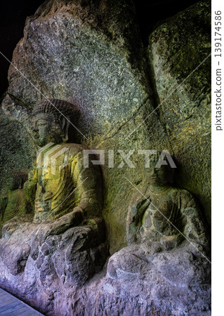 National Treasure Usuki Stone Buddhas (rock-carved Buddhas) Sannoyama Stone Buddhas [Usuki City, Oita Prefecture] 139174586
