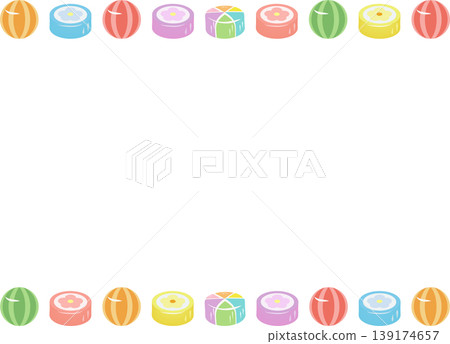 Candy line frame Candy line frame 139174657