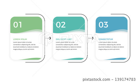 3 Steps Infographic Template 3 Steps Infographic Template 139174783