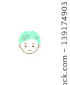 Illustration of a smiling young boy 139174903