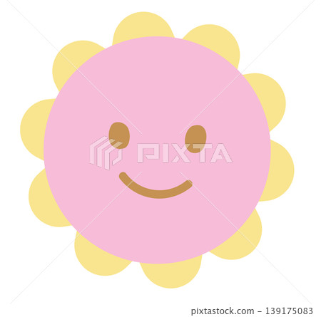 Happy flower illustration for floral print, cartoon character, spring, summer, nature, garden, plants, tree, blossom, blooming, fabric print, sticker, picnic, park, house yard, environment Happy flower illustration for floral print, cartoon character, spring, summer, nature, garden, plants, tree, blossom, blooming, fabric print, sticker, picnic, park, house yard, environment 139175083