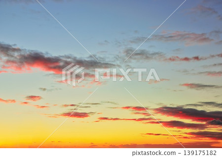 Sunset Sky Replacement Warm Horizon Red Clouds Sunset Sky Replacement Warm Horizon Red Clouds 139175182
