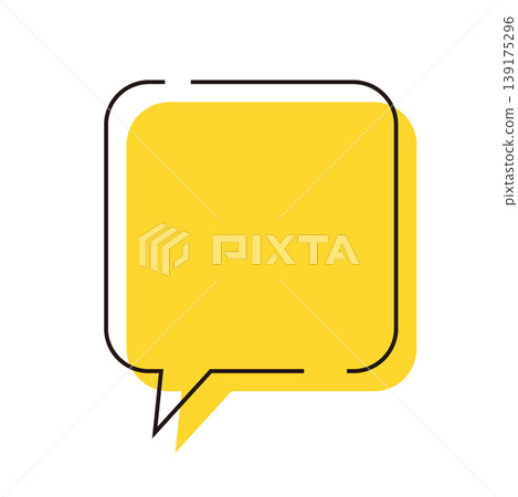 Simple speech bubble illustration Simple speech bubble illustration 139175296