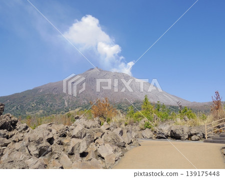 Minamidake peak as seen from the Sakurajima Arimura Lava Observatory (Kagoshima City, Kagoshima Prefecture) Minamidake peak as seen from the Sakurajima Arimura Lava Observatory (Kagoshima City, Kagoshima Prefecture) 139175448