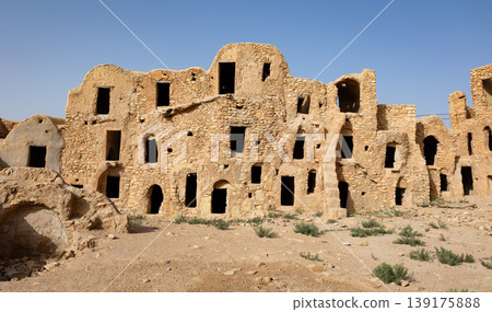 ksar Mgabla - traditional fortified granary created by the Berbers in 15th century ksar Mgabla - traditional fortified granary created by the Berbers in 15th century 139175888