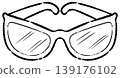 sketch glasses in vintage style 139176102