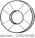 Life buoy on the white background  139176106