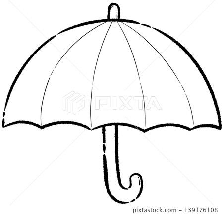 black umbrella isolated on white black umbrella isolated on white 139176108