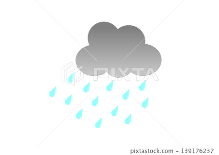 Illustration of clouds that bring rain Illustration of clouds that bring rain 139176237