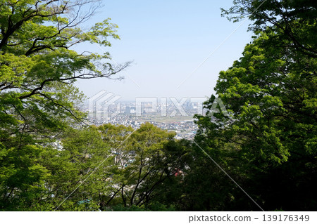 從岐阜縣大垣市妙淨林寺眺望的景色，第三部分，2025年4月 139176349