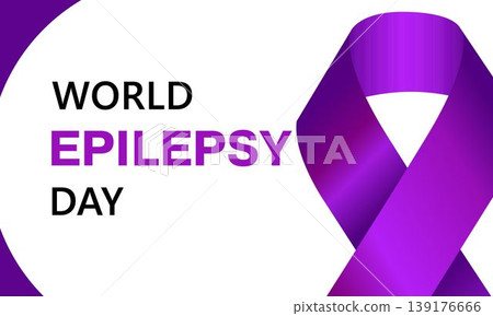 World Epilepsy Day. Purple awareness ribbon. Epilepsy Awareness Ribbon. Raising awareness of Epilepsy Awareness campaign. World Epilepsy Day Awareness vector illustration with Purple. Vector concept World Epilepsy Day. Purple awareness ribbon. Epilepsy Awareness Ribbon. Raising awareness of Epilepsy Awareness campaign. World Epilepsy Day Awareness vector illustration with Purple. Vector concept 139176666