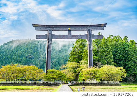 大齋原大鳥居，熊野本宮大社舊址 139177202