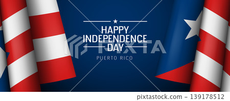 Puerto Rico independence day vector banner, greeting card. Puerto Rico independence day vector banner, greeting card. 139178512