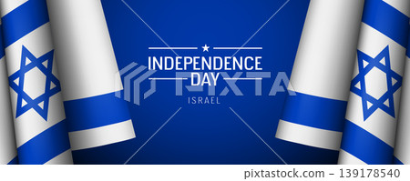 Israel independence day vector banner, greeting card 139178540