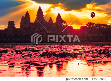 Sunrise view of Angkor Wat Sunrise view of Angkor Wat 139178650