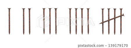 Nail tally mark Nail tally mark 139179170