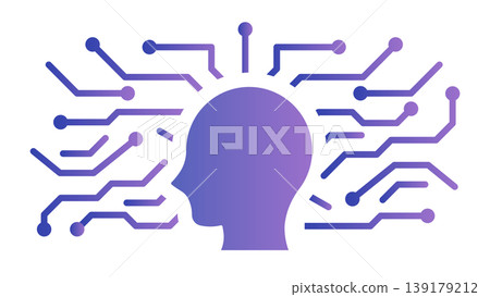 生成式人工智慧、人工智慧技術、人工智慧、數據整合、數位轉型、網路技術、背景：紫色 139179212