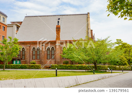 Chapel and worship hall on the Doshisha University campus Chapel and worship hall on the Doshisha University campus 139179561