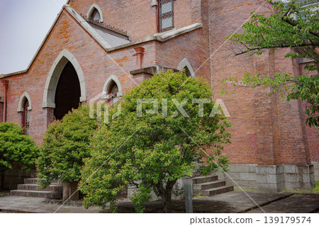 Chapel and worship hall on the Doshisha University campus Chapel and worship hall on the Doshisha University campus 139179574