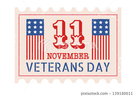 Vintage vector banner for Veterans day. Vintage vector banner for Veterans day. 139180011