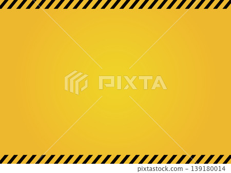 Warning/Hazard Alert Banner: Yellow and black background indicating a warning or danger. 139180014