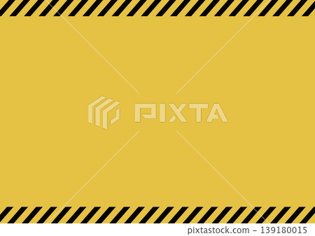Warning/Hazard Alert Banner: Yellow and black background indicating a warning or danger. 139180015