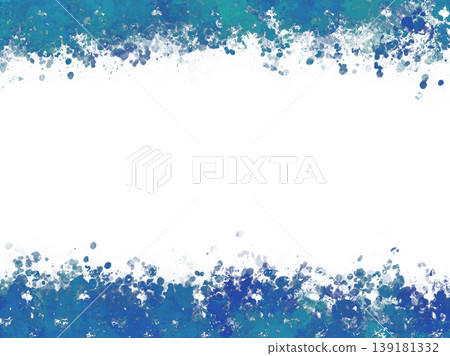 藍色邊框，附水花 139181332