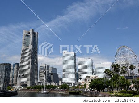 Spring scenery in Yokohama Minato Mirai 21 Spring scenery in Yokohama Minato Mirai 21 139181475