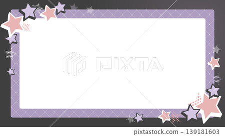 Retro pop star background frame illustration Retro pop star background frame illustration 139181603