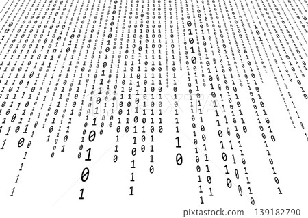 Binary Code Zero One Flowing Radiating Pattern background image of binary code Binary Code Zero One Flowing Radiating Pattern background image of binary code 139182790