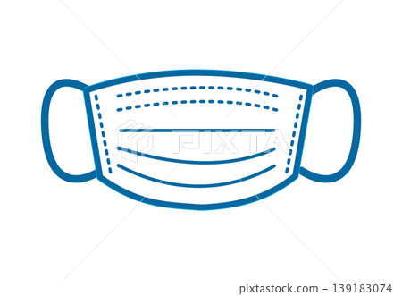 Illustration of non-woven mask 139183074