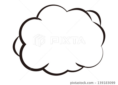 雲朵邊框,漫畫對話框插圖 雲朵邊框,漫畫對話框插圖 139183099