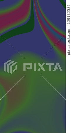 Red and Green Psychedelic Organic Pattern Abstract Fluid Shapes Trippy Nature Inspired Background Vibrant Surreal Texture Modern Decorative Design 139183585