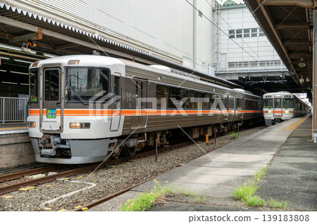 特快列車稻治373系列停靠豐橋站，車站一片靜謐。 139183808