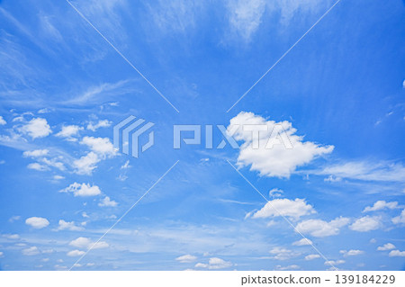 Blue sky and white clouds in May Blue sky and white clouds in May 139184229