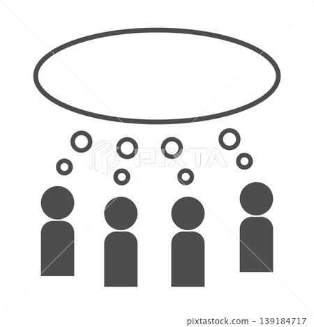 Idea sharing icon - simple and easy-to-use collaboration design Idea sharing icon - simple and easy-to-use collaboration design 139184717