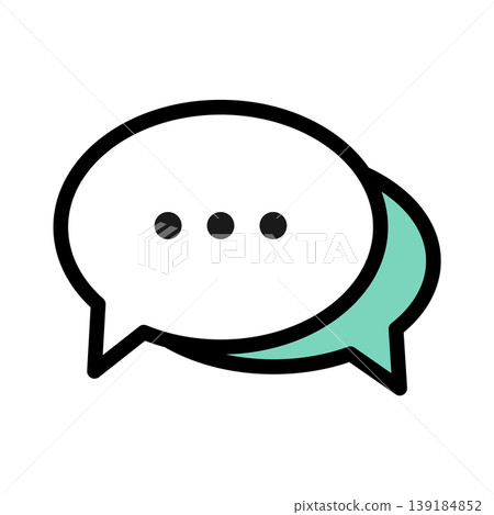 Speech bubble icons - Simple and easy-to-use communication design Speech bubble icons - Simple and easy-to-use communication design 139184852