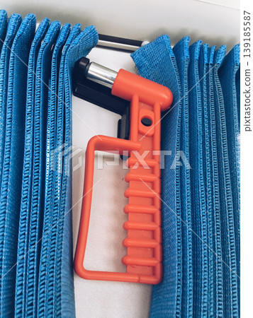 safety hammer inside bus	 139185587