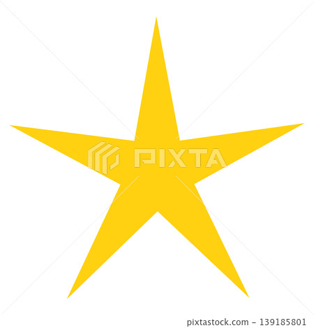 Simple star illustration Simple star illustration 139185801
