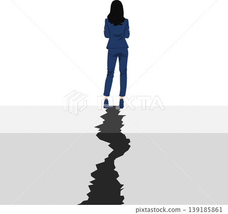 An illustration of a businesswoman taking on challenges. An illustration of a businesswoman taking on challenges. 139185861