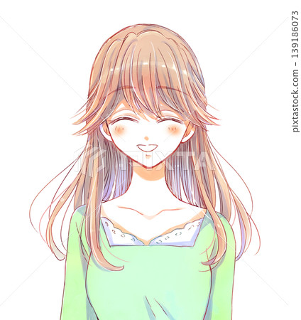 一位舉止溫柔的女士，臉上洋溢著燦爛的笑容。 139186073