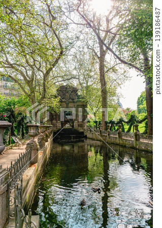 Medici Fountain in the Luxembourg Garden, Paris, France 139186487