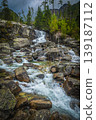 Spectacular mountain creek with waterfalls in High Tatras, Slovakia 139187112