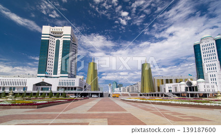The building of the Senate of the government of the Republic of Kazakhstan timelapse hyperlapse in Astana The building of the Senate of the government of the Republic of Kazakhstan timelapse hyperlapse in Astana 139187600