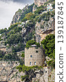 Historic Stone Tower on a Cliff in Positano, Amalfi Coast, Italy 139187845