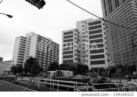 Monochrome building background (Registered April 2026) Monochrome building background (Registered April 2026) 139188322