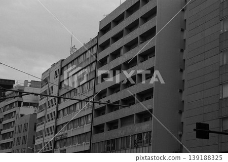 Monochrome building background (Registered April 2026) 139188325