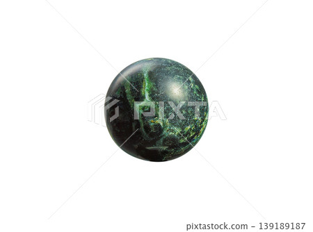 Elegant Kambaba Jasper Orb on White Isolated Background Elegant Kambaba Jasper Orb on White Isolated Background 139189187