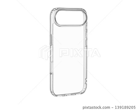 Clear Transparent Silicone Smartphone Case Isolated on White Clear Transparent Silicone Smartphone Case Isolated on White 139189205